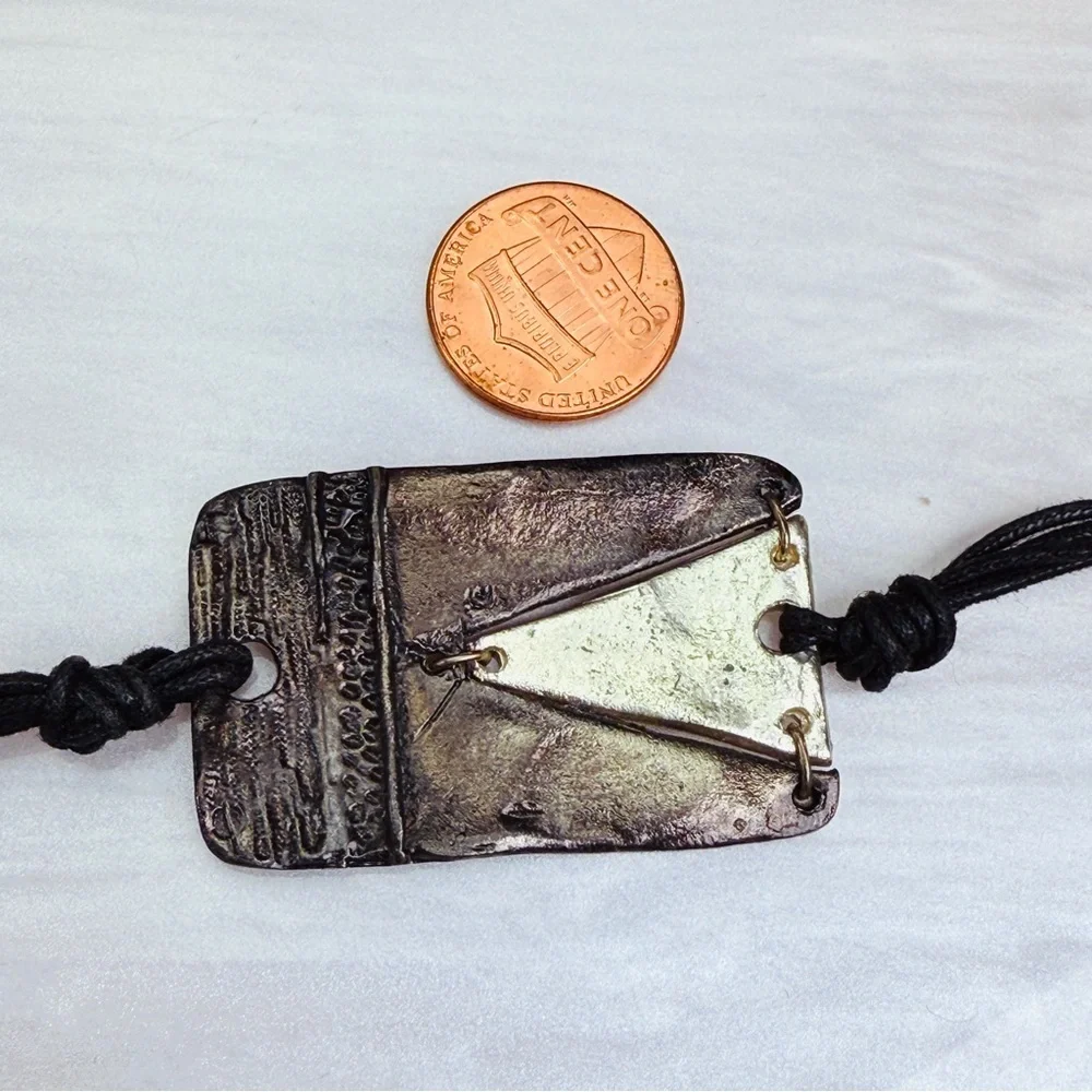 Vintage modernist costume small bracelet
